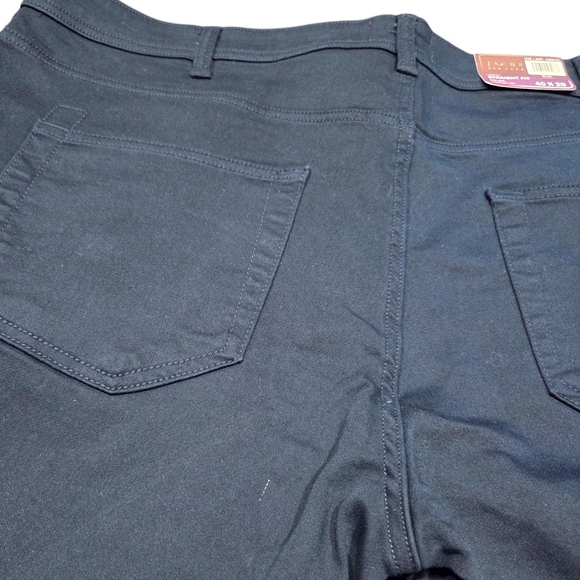Jachs New York Mens Navy Blue Straight Fit Mid-Rise Straight Leg Pants 40x29 NWT - Picture 8 of 10